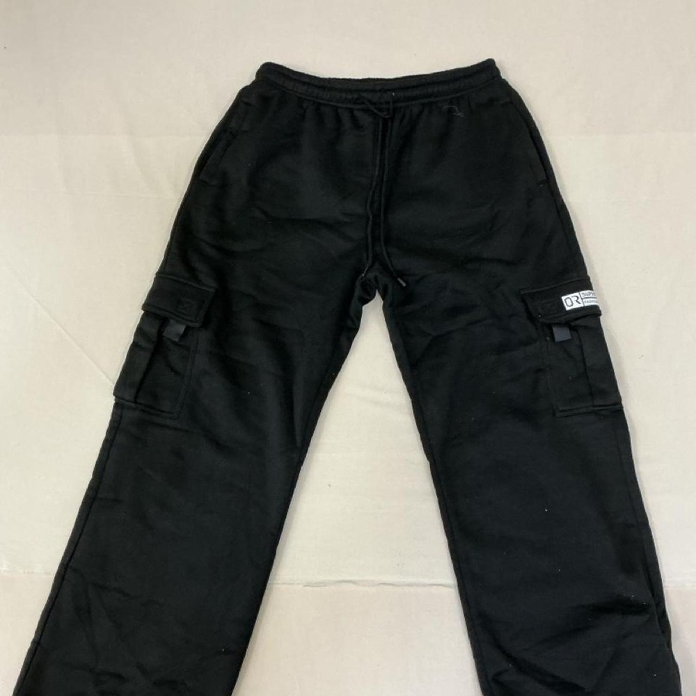 Black cargo sweatpants